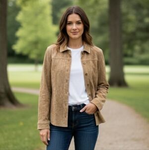 Telluride Brown Suede Women's Jacket size 12 100% leather